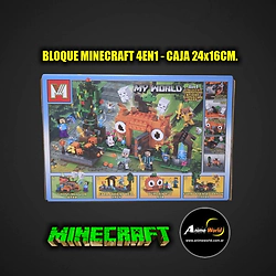 BLOQUE GENERICO + MG1351D MINECRAFT 4EN1 (24x16CM) (L1341)