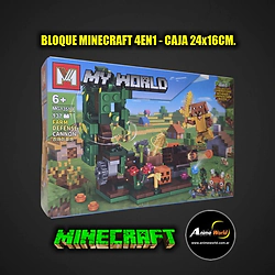 BLOQUE GENERICO + MG1351D MINECRAFT 4EN1 (24x16CM) (L1341)