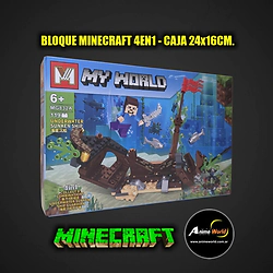 BLOQUE GENERICO + MG832A MINECRAFT 4EN1 (24x16CM) (L1342)