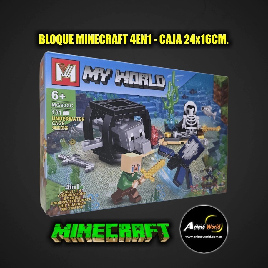 BLOQUE GENERICO + MG832C MINECRAFT 4EN1 (24x16CM) (L1344)