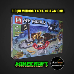 BLOQUE GENERICO + MG832D MINECRAFT 4EN1 (24x16CM) (L1345)