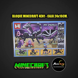 BLOQUE GENERICO + MG1332B MINECRAFT 4EN1 (24x16CM) (L1347)