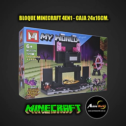 BLOQUE GENERICO + MG1332B MINECRAFT 4EN1 (24x16CM) (L1347)