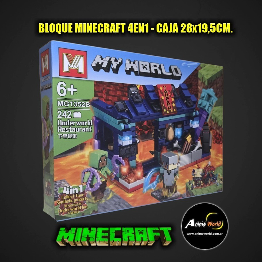 BLOQUE GENERICO MG1352B MINECRAFT 4EN1 (28x19,5CM) (L1350)