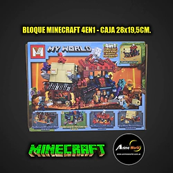 BLOQUE GENERICO MG1352B MINECRAFT 4EN1 (28x19,5CM) (L1350)