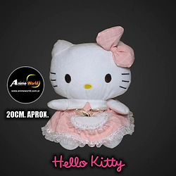 PELUCHE HELLO KITTY CON VESTIDO #4 (20CM APROX) (P2265)