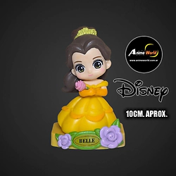 DISNEY PRINCESAS CON BASE #1 BELLE (10CM APROX) (F1105)
