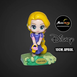 DISNEY PRINCESAS CON BASE #3 RAPUNZEL (10CM APROX) (F1107)