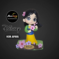 DISNEY PRINCESAS CON BASE #4 MULAN (9CM APROX) (F1108)