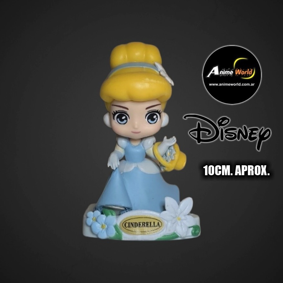 DISNEY PRINCESAS CON BASE #5 CENICIENTA (10CM APROX) (F1109)