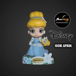 DISNEY PRINCESAS CON BASE #5 CENICIENTA (10CM APROX) (F1109)