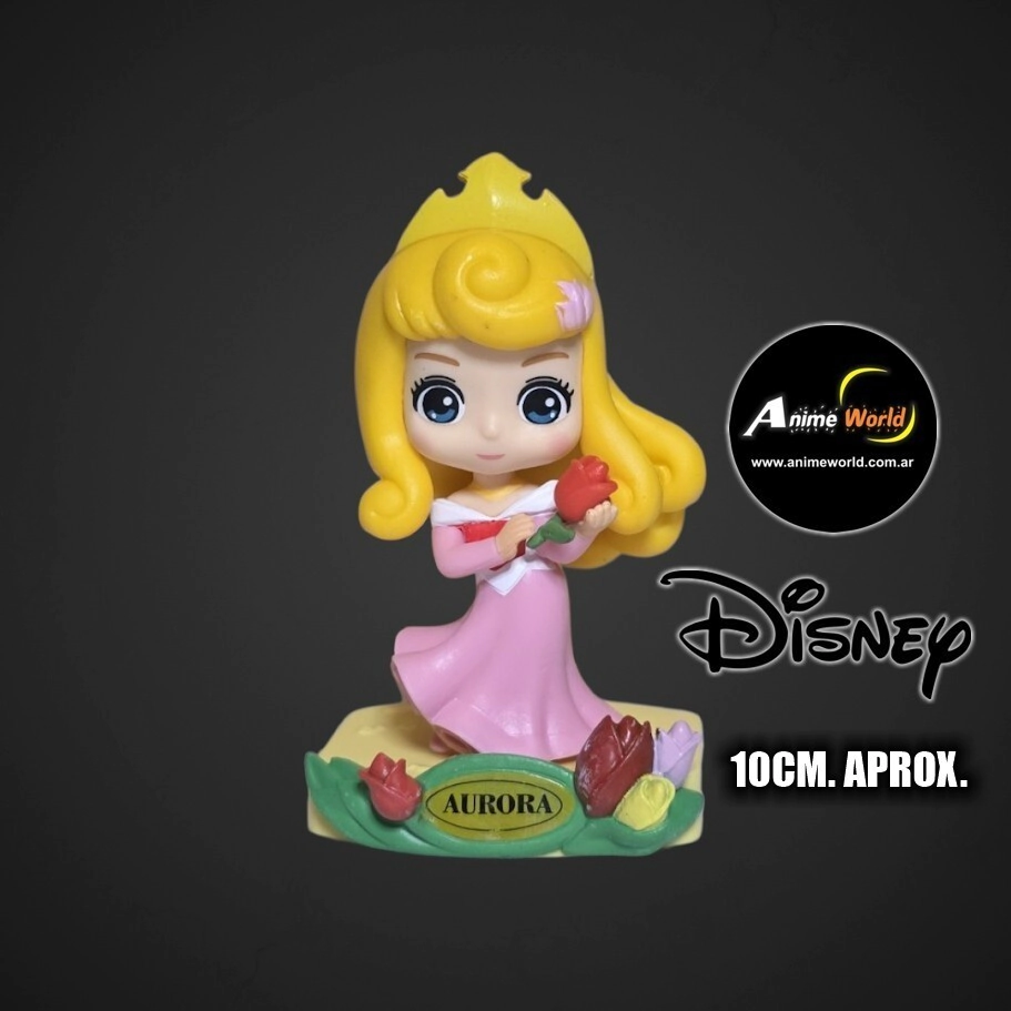 DISNEY PRINCESAS CON BASE #9 AURORA (10CM APROX) (F1113)