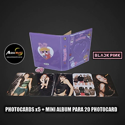 PHOTOCARDS x5 + MINI ALBUM PARA 20 PHOTOCARD BLACK PINK KP011 (A0949)