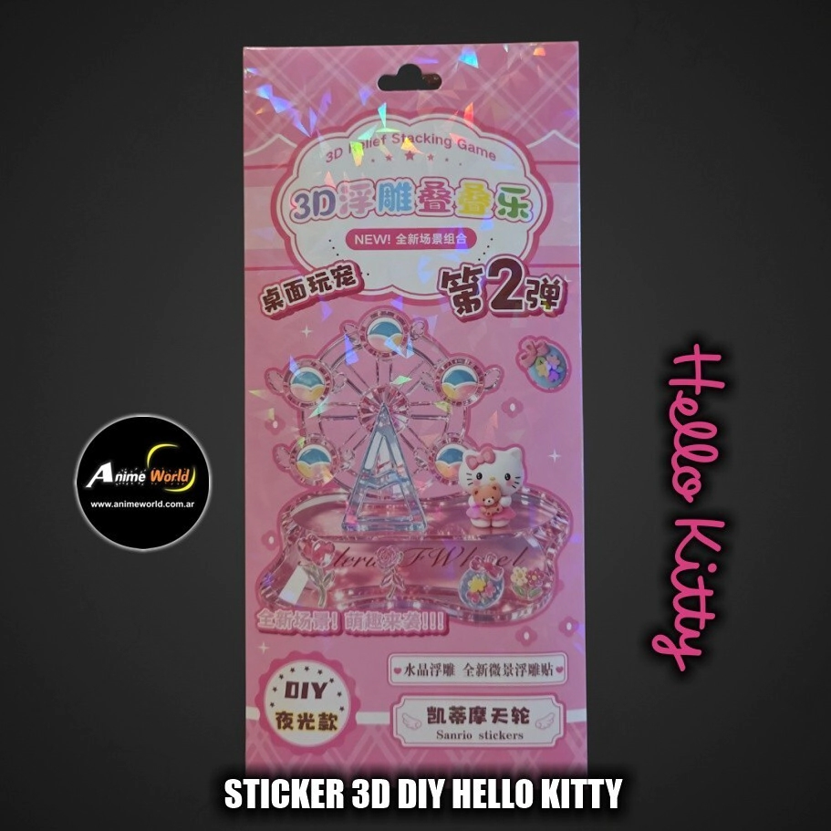 STICKER 3D DIY HELLO KITTY NS-3DDDL-KU 0069 (A0954)