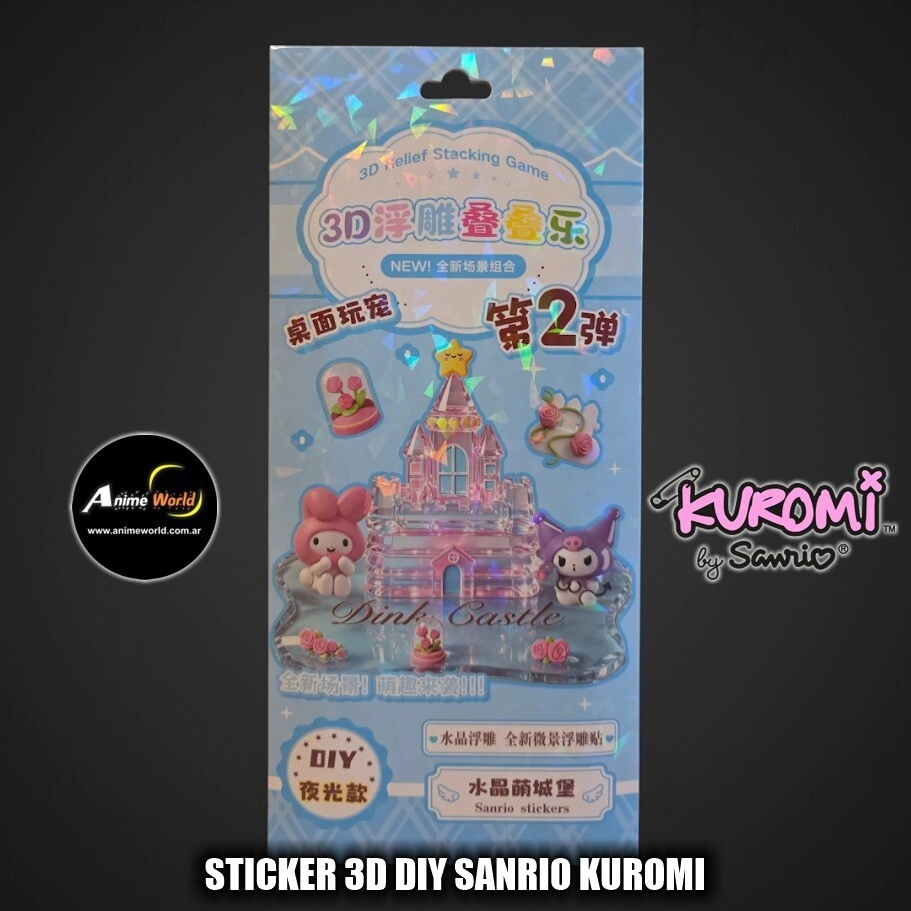STICKER 3D DIY SANRIO KUROMI NS-3DDDL-KU 0069 (A0955)