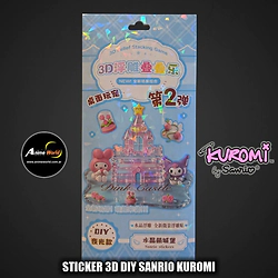 STICKER 3D DIY SANRIO KUROMI NS-3DDDL-KU 0069 (A0955)