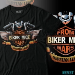 RESET REMERAS - MOTO RATONES (TALLA L) (020)