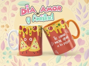 TAZAS (POLIMERO) AMOR Y AMISTAD PERSONALIZABLE VOL 1 (20 MODELOS)