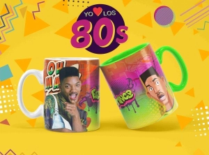 TAZAS (POLIMERO) YO AMO LOS 80 (42 MODELOS)