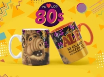 TAZAS (CERAMICA) YO AMO LOS 80 (42 MODELOS)