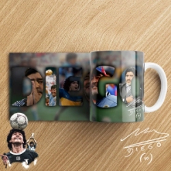 TAZAS (POLIMERO) MARADONA HOMENAJE (5 MODELOS)