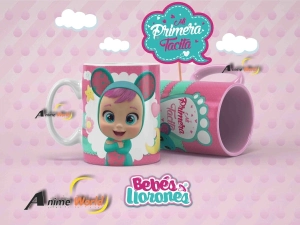 TAZAS (POLIMERO) BEBES LLORONES - MI PRIMERA TACITA (10 MODELOS)