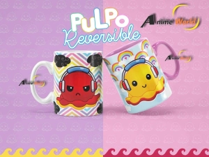 TAZAS (CERAMICA) PULPO REVERSIBLE (12 MODELOS)