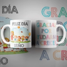 TAZAS (CERAMICA) DIA DEL MAESTRO (6 MODELOS)