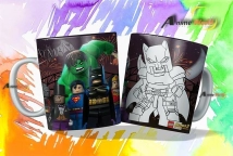 TAZAS (POLIMERO) PARA PINTAR VOL 2 SUPERHEROES (15 MODELOS)
