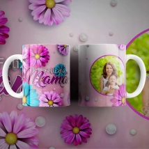 TAZAS (CERAMICA) DIA DE LA MADRE VOL 1 (5 MODELOS)