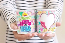 TAZAS (CERAMICA) DIA DE LA MADRE VOL 2 (12 MODELOS)