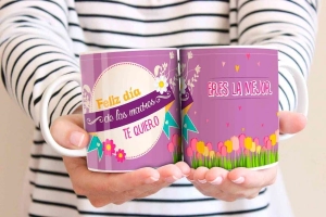 TAZAS (CERAMICA) DIA DE LA MADRE VOL 3 (15 MODELOS)
