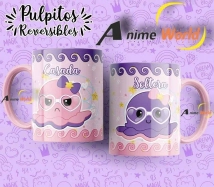TAZAS (POLIMERO) PULPO REVERSIBLE VOL 2 (13 MODELOS)