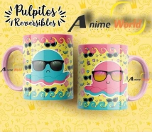 TAZAS (POLIMERO) PULPO REVERSIBLE VOL 2 (13 MODELOS)