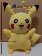 PELUCHE POKEMON GRANDE - PIKACHU (38CM APROX) (P0077)