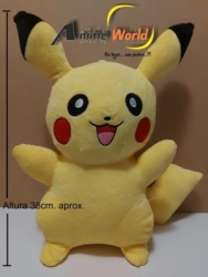 PELUCHE POKEMON GRANDE - PIKACHU (38CM APROX) (P0077)