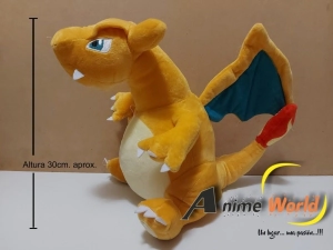 PELUCHE POKEMON GRANDE - CHARIZARD (30CM APROX) (P0084)