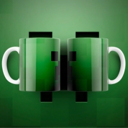 TAZA PLASTICA - MINECRAFT (T0017)