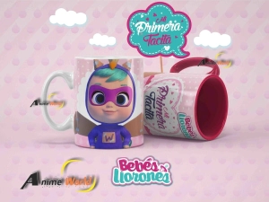 TAZA PLASTICA - BEBES LLORONES (T0039)