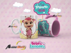 TAZA PLASTICA - BEBES LLORONES (T0040)