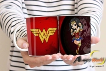 TAZA PLASTICA - DC COMICS MUJER MARAVILLA (T0053)
