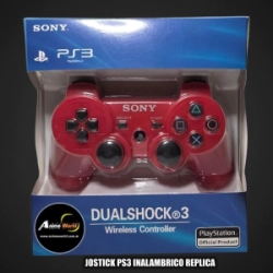 JOSTICK SONY PS3 REPLICA INALAMBRICO (ROJO) (J0002)