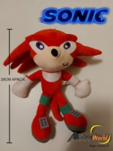 PELUCHE SONIC CHICO - KNUCKLES (27CM APROX) (P0128)
