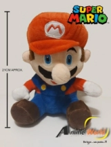 PELUCHE SUPER MARIO BROSS - MARIO SENTADO (21CM APROX) (P0145)