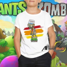 REMERA POLIESTER - PLANTAS VS ZOMBIE (TALLA 4) (R0012)