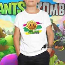 REMERA POLIESTER - PLANTAS VS ZOMBIE (TALLA 6) (R0015)