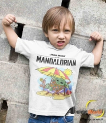 REMERA POLIESTER - STAR WARS BABY YODA (TALLA 6) (R0023)