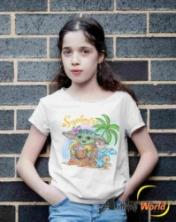 REMERA POLIESTER - STAR WARS BABY YODA (TALLA 10) (R0028)