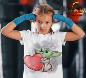 REMERA POLIESTER - STAR WARS BABY YODA (TALLA 10) (R0029)