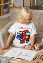 REMERA POLIESTER - AMONG US (TALLA 8) (R0043)